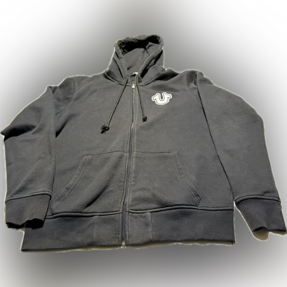 True Religion Black Hoodie Men’s Size Large
